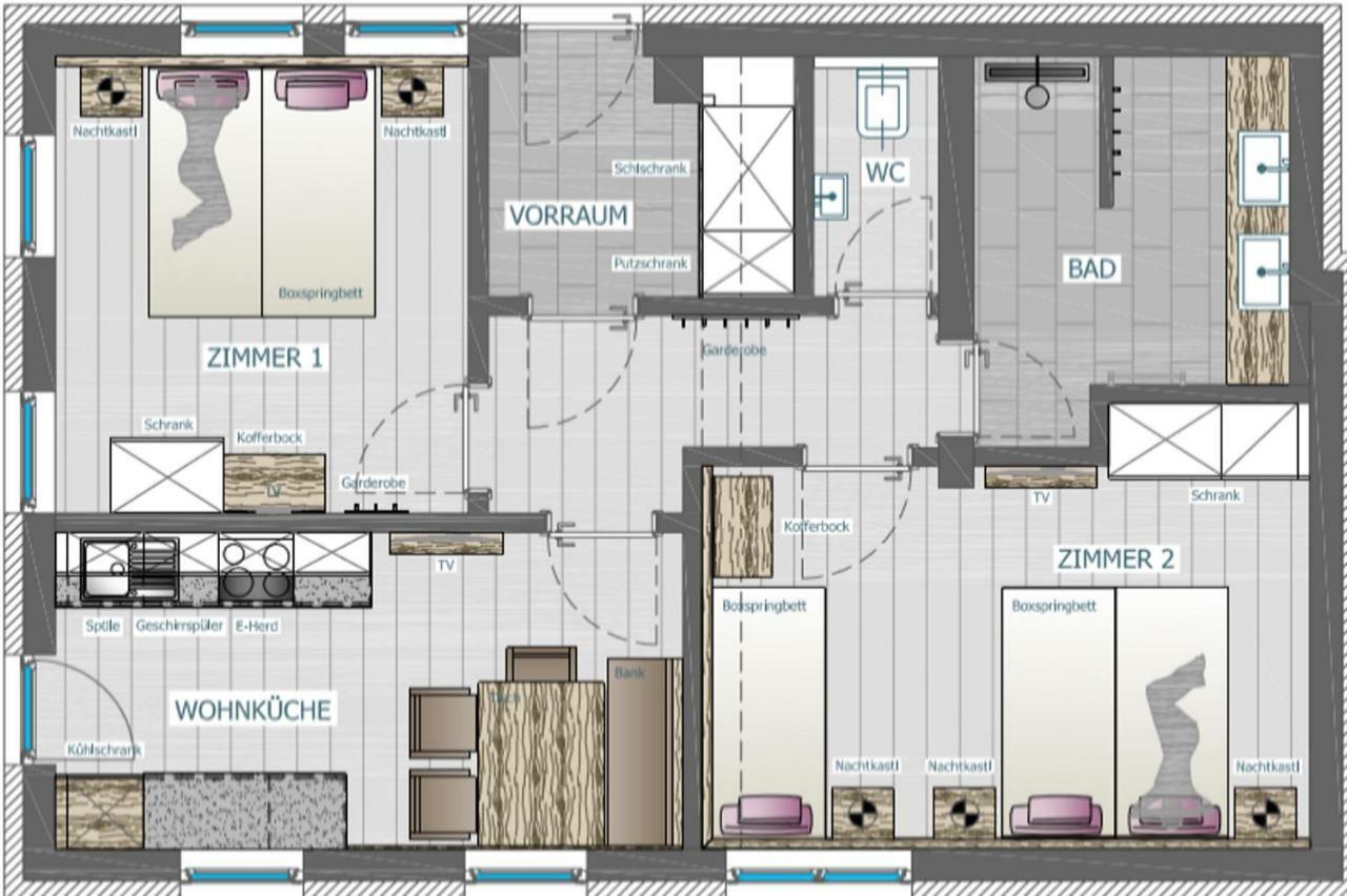 Apartment Wandspitz Тукс Екстериор снимка